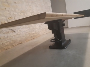 Grande table de style industrielle