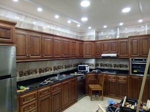 Cuisine en pin d'oregon