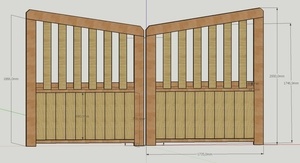 Portail double battant