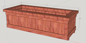 Cedar Planter for Deck Railing