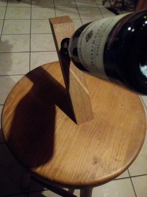 Porte bouteille en chêne et en douglas