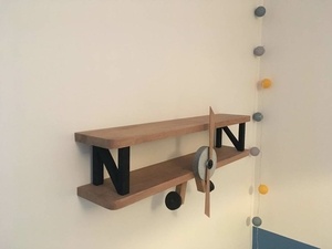 Décoration avion étagère