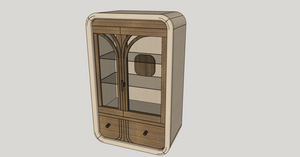 Vitrine d'inspiration Art Déco