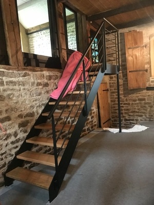 Escalier bois métal