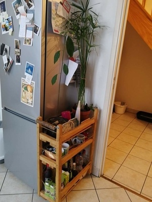 Chariot desserte en bois de récup