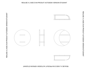 Étagère croissant de lune