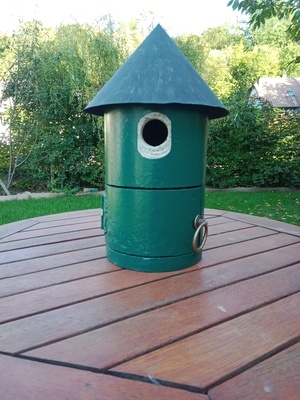 Nichoir à mésanges Ciment et bois