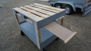 Table multifonctions suite et fin ajout  de presse et barre de maintien  pour grosses pièces