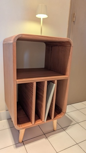 Rangement Vinyls et platine disque