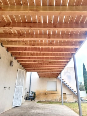 Terrasse suspendue. Douglas.