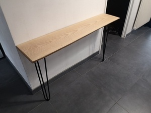 Console d'entrée en frêne