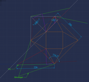 Cagnotte à 8 pans en arêtier