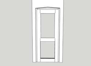 Croisement porte et fenêtre