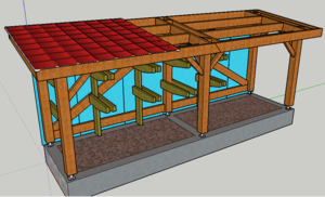 Modification de mon abris bois