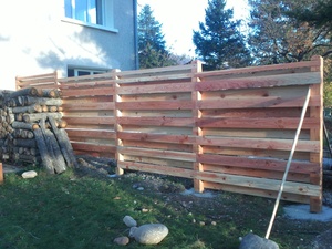 Palissade en douglas