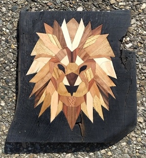 Marqueterie Lion