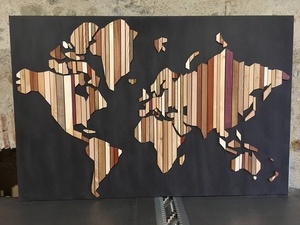 Une autre Mappemonde en bois !