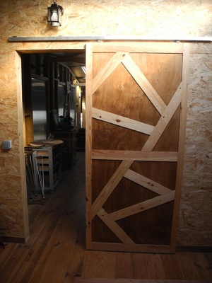 La porte coulissante du bureau