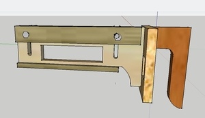 Gabarit de pose de glissière de tiroir.