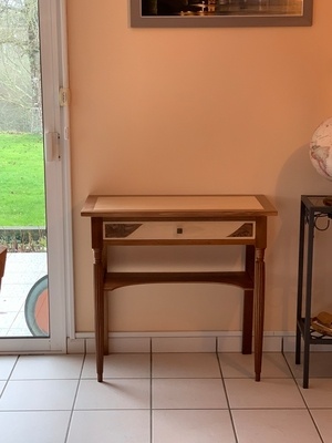 Restauration d'une table de toilette art déco