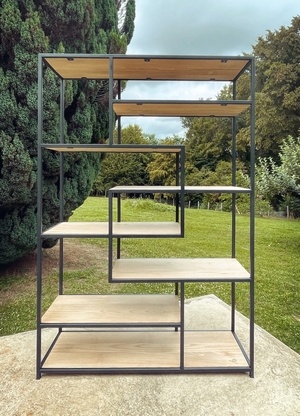 Bibliotheque Bois / Metal