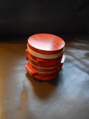 Boite à secret - Cryptex - en padouk