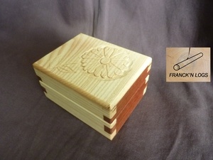 Petit coffret Frêne Sipo