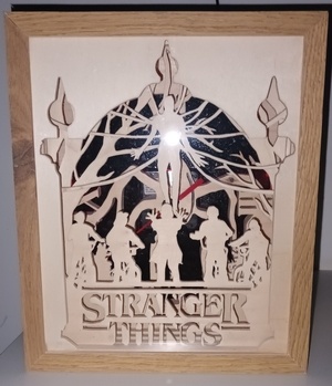 Réalisation d'une Light Box Horloge STRANGER THINGS