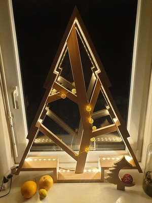 Sapin de Noël en chêne