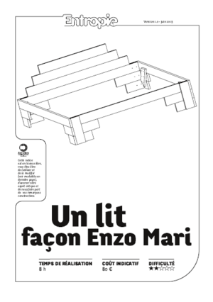 Lit façon Enzo Mari
