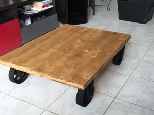 Table basse style industriel