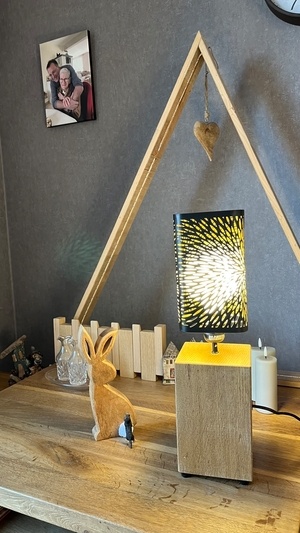 Lampe charpente à poser