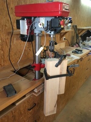 Dispositif de coulissement de ma perceuse à colonne