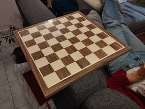 Échiquier en marqueterie