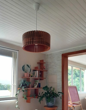 Suspension planche découpée