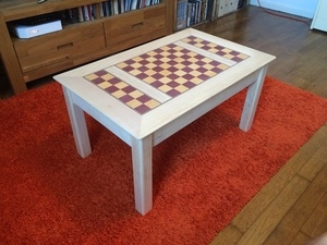 Table basse échiquier