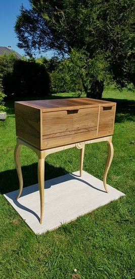 Bureau Secrétaire inspiration "Louis XV - Transition"