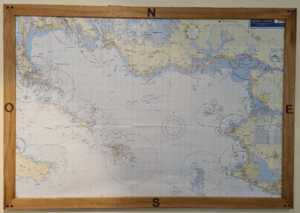 Cadre pour carte marine