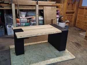 Table basse frêne chêne val noir