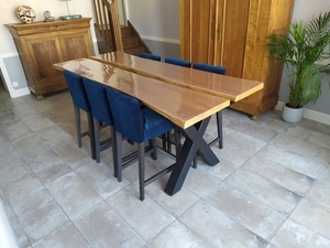 Table bois métal