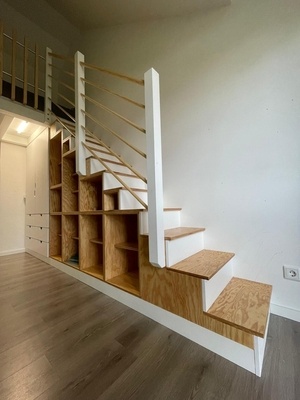 Amenagement escalier/placard sous mezzanine (le retour)