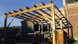 PERGOLA (bois acheté raboté en GSB)