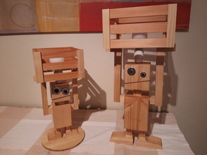 Robot caisse à lumière...