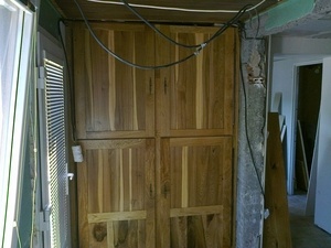 Placard en chene,orme et noyer