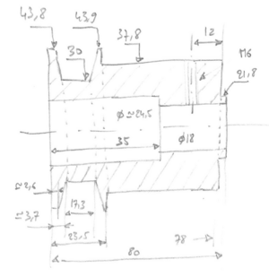 Poulie d'entraînement d'arbre de dégau sur Lurem C260N