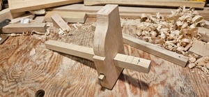 Le trusquin, vue de dessous.