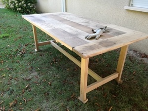Table en chêne de recup