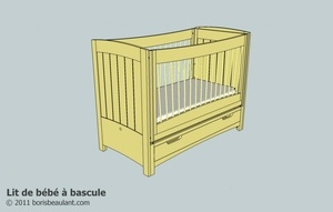 Lit de bébé avec bascule