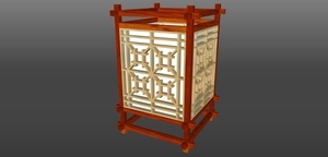 Plan lampe japonaise kumiko à assemblage chidori