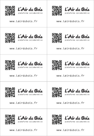 Cartes de visite avec QR Code